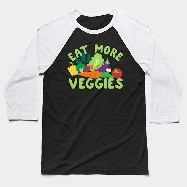 veggies Baseball T-Shirt by CurlyDesigns